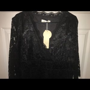 NWT Black lace cocktail dress XL